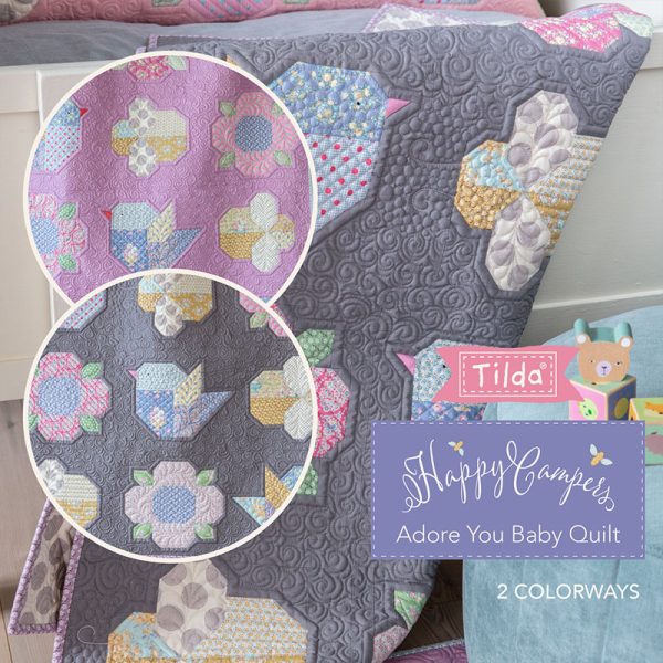 PROYECTO GRATUITO TILDA - QUILT ADORE YOU BABY